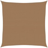 vidaXL Jedro za zaštitu od sunca 160 g/m² smeđe-sivo 4 x 4 m HDPE | shoptok.hr