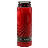  Nagrobna sveča Well (Rdeča, Višina: 27 cm, Približen čas gorenja: 10 dni) | Shoptok.si
