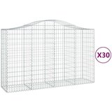  Lučne gabionske košare 30kom 200x50x120/140cm pocinčano željezo | shoptok.hr
