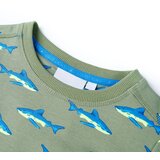  Dječja topla majica svijetla kaki 128 | shoptok.hr