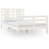The Living Store Posteljni okvir bel iz trdne borovine 120x200 cm - Posteljni Okvir, (21531266) | Shoptok.si