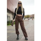 Madmext Pants - Brown - Relaxed cene