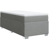 Maison Chic Box spring postelja - Vzmetna postelja z vzmetnico svetlo siva 90x200 cm blago SL3856, (21908073) Cene