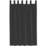 Voile zavjese s gornjim jezičkom 2 kom crne | shoptok.hr