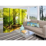 Artgeist PARAVAN 225/172/3 cm zelena, svetlo rjava Slike