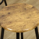  5-dijelni set barskih stolova u industrijskom stilu 1 stol i 4 stolice crno-smeđi | shoptok.hr