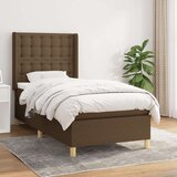  Box spring postelja z vzmetnico temno rjava 90x200 cm blago, (20900575) | Shoptok.si