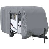 vidaXL Prevleka za prikolico siva 460x250x220 cm netkana tkanina | Shoptok.si