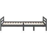  Za krevet sivi 90 x 200 cm od masivne borovine | shoptok.hr