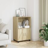 vidaXL Omarica na kolesih sonoma hrast 55x40x91 cm inženirski les Cene