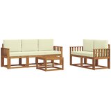  Set vanjskih sofa 6 kom. Prirodna i krem | shoptok.hr