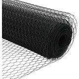 vidaXL Heksagonalna ograja Siva 1.6x25 m Jeklo Cene