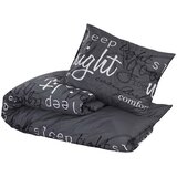  Set posteljine za poplun crna 140 x 200 cm pamučni | shoptok.hr