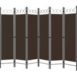 Sobna pregrada sa 6 panela smeđa 240 x 180 cm | Eponuda.com