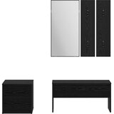  Set namještaja za predsoblje 3 pcs Crni hrast 80 x 31 x 40 cm | shoptok.hr