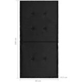  Jastuci za vrtne stolice 4 kom crni 100 x 50 x 3 cm od tkanine | shoptok.hr
