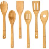 Klarstein Kuhinjski dodaci, kuhinjske žlice i strugovi, set od 6 komada, održivo, bambus | shoptok.hr