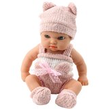  Lutka beba s dekicom, bijela i ružičasta odjeća, šešir, 18 cm | shoptok.hr