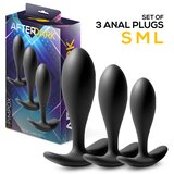 Afterdark Pimpox Set of 3 Anal Plugs Black Cene