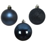  Novogodišnja dekoracija - hanging bauble set mix 10pcs 6cm 020214 - night blue - kmg ( 044425 ) Cene