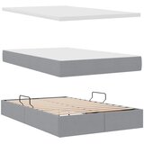  LED krevet za pohranu s madracem Svjetlosiva 120 x 200 cm | shoptok.hr