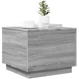 Ormarić za uzglavlje LED sivom sonomom 50x50x40 cm | Eponuda.com