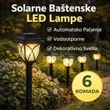 Solarne LED lampe za baštu – set 6 komada za staze i dvorište