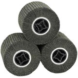Brusni valjci 3 pcs Crna 12 x 12 x 10 cm Sintetička vlakna | shoptok.hr