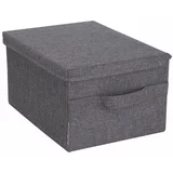 Bigso Box of Sweden Tekstilna škatla za shranjevanje s pokrovom –