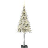  Božićno drvce s 150 LED svjetlima Bijelo 150 cm PE i čelik | shoptok.hr
