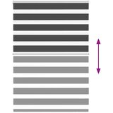  Zavjesa zebra crna 115x100 cm širina tkanine 110,9 cm poliester | Eponuda.ba