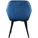 MID.YOU STOL, kovina, tekstil antracit, temno modra | Shoptok.si