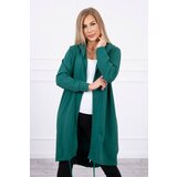 Kesi Cardigan with oversize print green Cene