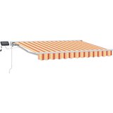  Ručni okvir tende s LED-ima Žuta, narančasta i bijela 2,5 x 2 m | shoptok.hr