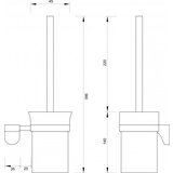 Copen Držač WC četke CONCEPT FUEGO zidni (C-11-13) | ePonuda.com