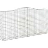 Lučne gabionske košare 2 kom 400x50x200/220cm pocinčano željezo | shoptok.hr