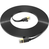 hoco. Omrežni kabel, CAT6, Gigabit Ethernet, ploščat, 10 m, črn - US07 General, 10 m | Shoptok.si