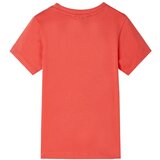 vidaXL Otroška majica s kratkimi rokavi svetlo rdeča 140, (21054647) | Shoptok.si