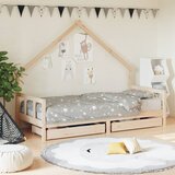  The Living Store Otroški posteljni okvir s predali 90x200 cm trdna borovina - Otroški Posteljni Okvir, (21445507) | Shoptok.si