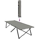  Sklopivi kamperski krevet Siva 206 x 76 x 74 cm Oxford i čelik | shoptok.hr