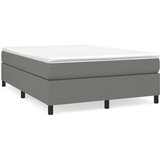 Maison Chic Posteljni okvir - Dvoposteljna postelja - Zakonska postelja brez vzmetnice temno siv 140x190 cm blago-J12897, (21775053) | Shoptok.si