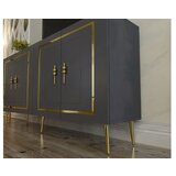 Hanah home Komoda Piero KB150 Anthracite Gold