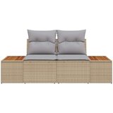  Vrtni kauč Bež 184 x 62 x 85cm poliratan | Eponuda.com
