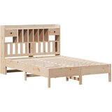 vidaXL Knjižna postelja brez vzmetnice 135x190 cm trdna borovina | Shoptok.si