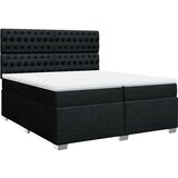  Krevet s oprugama i madracem crni 200x200 cm od tkanine | shoptok.hr