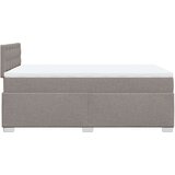 vidaXL Box spring postelja z vzmetnico taupe 120x190 cm blago | Shoptok.si