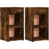 vidaXL Noćni ormarići 2 kom boja hrasta 35x34x65 cm konstruirano drvo | shoptok.hr
