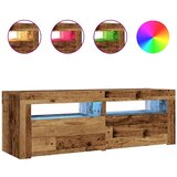 vidaXL Noćni ormarići 2 kom s LED diodama staro drvo 60x35x40 cm | shoptok.hr
