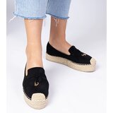 Gemre Black espadrilles with thick sole Elviola | shoptok.hr