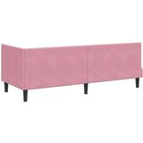  Kutni okvir kreveta s uzglavljem Ružičasta 80 x 200 cm Baršun | shoptok.hr